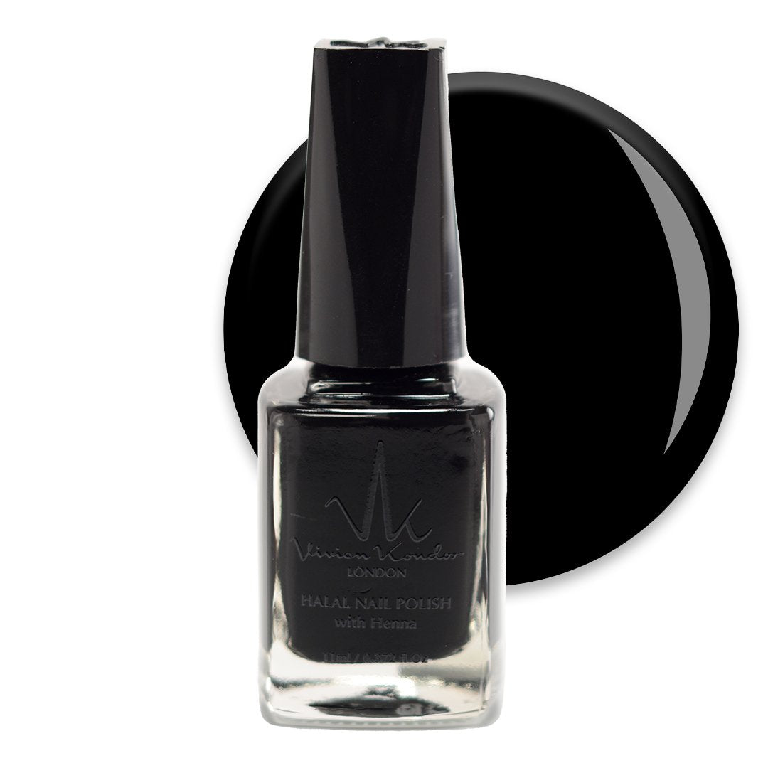 Black – Vivien Kondor Henna Halal Nail Polish