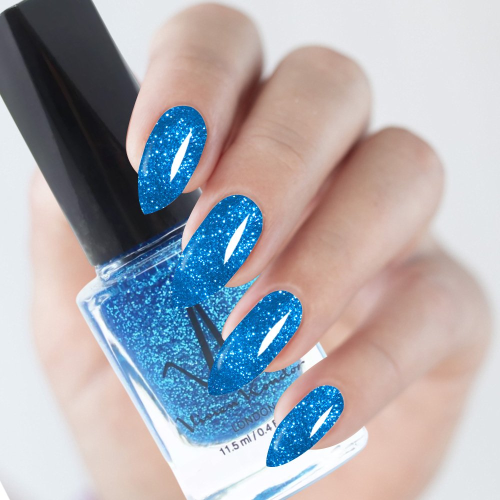 Blue Glitter – Vivien Kondor Classic Nail Polish