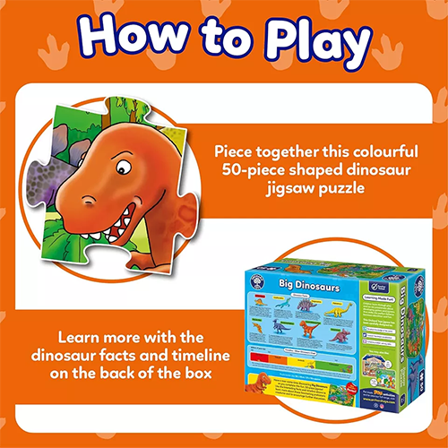 Big Dinosaurs 50 Pcs Jigsaw Puzzle