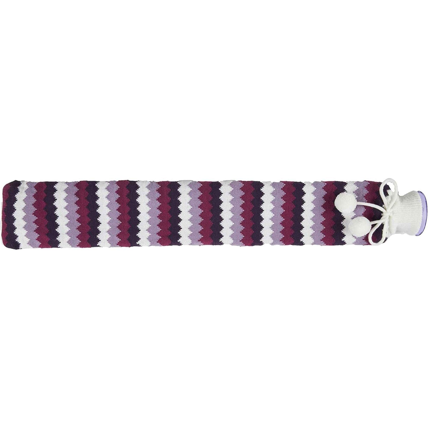 Warmies® Long Hot Water Bottle Purple Chevron