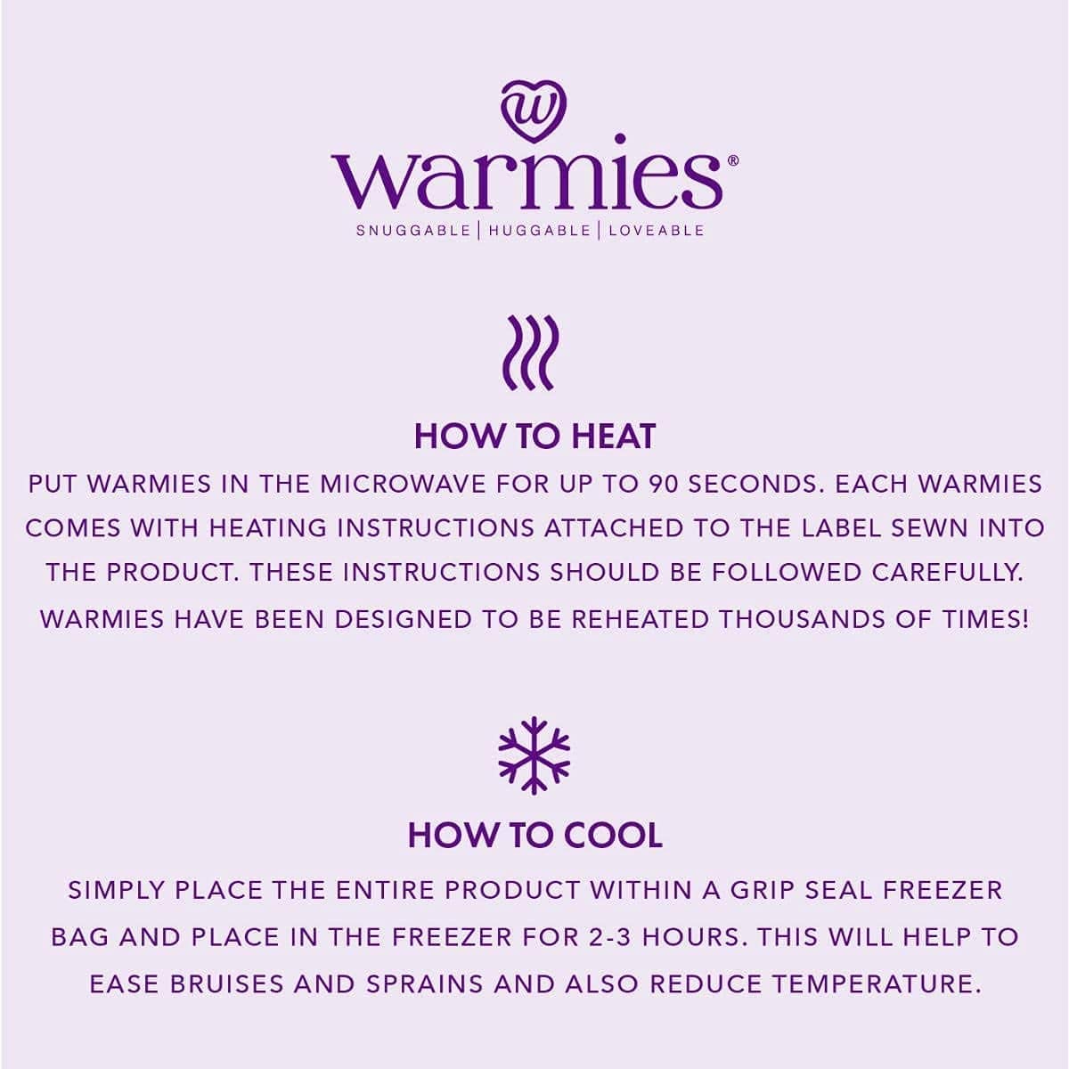 Warmies® Plush Heat Up Microwavable Soft Cuddly Toy - Marshmallow Penguin