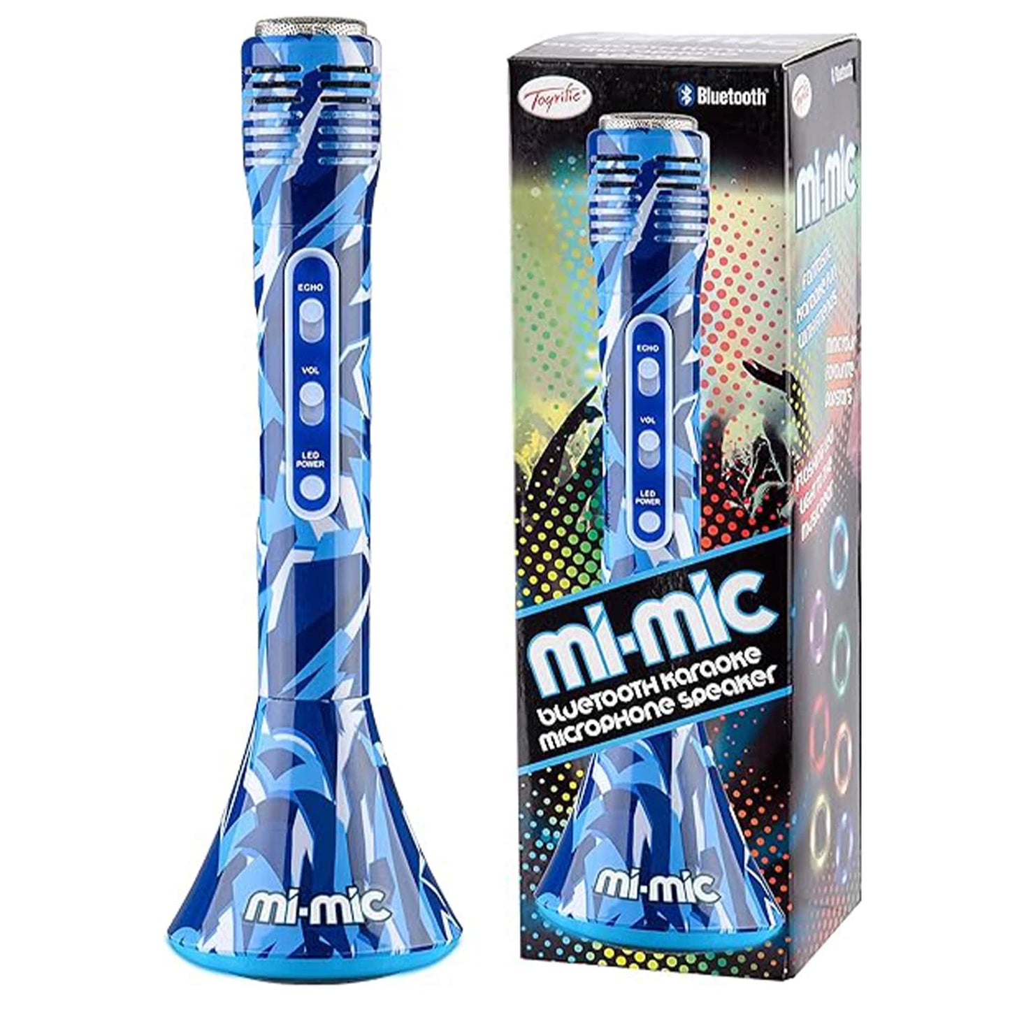 Mi-Mic Karaoke Microphone Speaker with Wireless Bluetooth and LED Lights