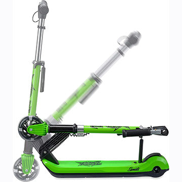 XOOTZ® Elements Electric Scooter Folding with LED Light Up Wheel and Collapsible Handlebars