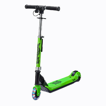 XOOTZ® Elements Electric Scooter Folding with LED Light Up Wheel and Collapsible Handlebars