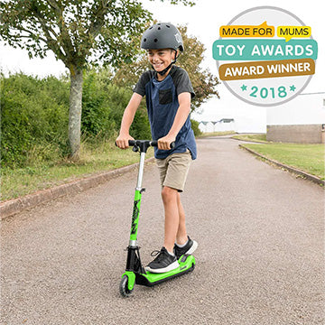 XOOTZ® Elements Electric Scooter Folding with LED Light Up Wheel and Collapsible Handlebars