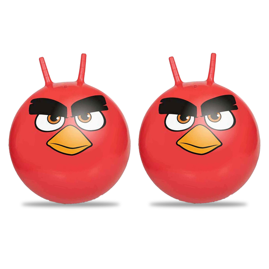 (Set Of 2) Angry Birds Retro Space Hopper for Kids Age 3+ Jumping Ball Toy 60cm Indoor / Outdoor Garden Games