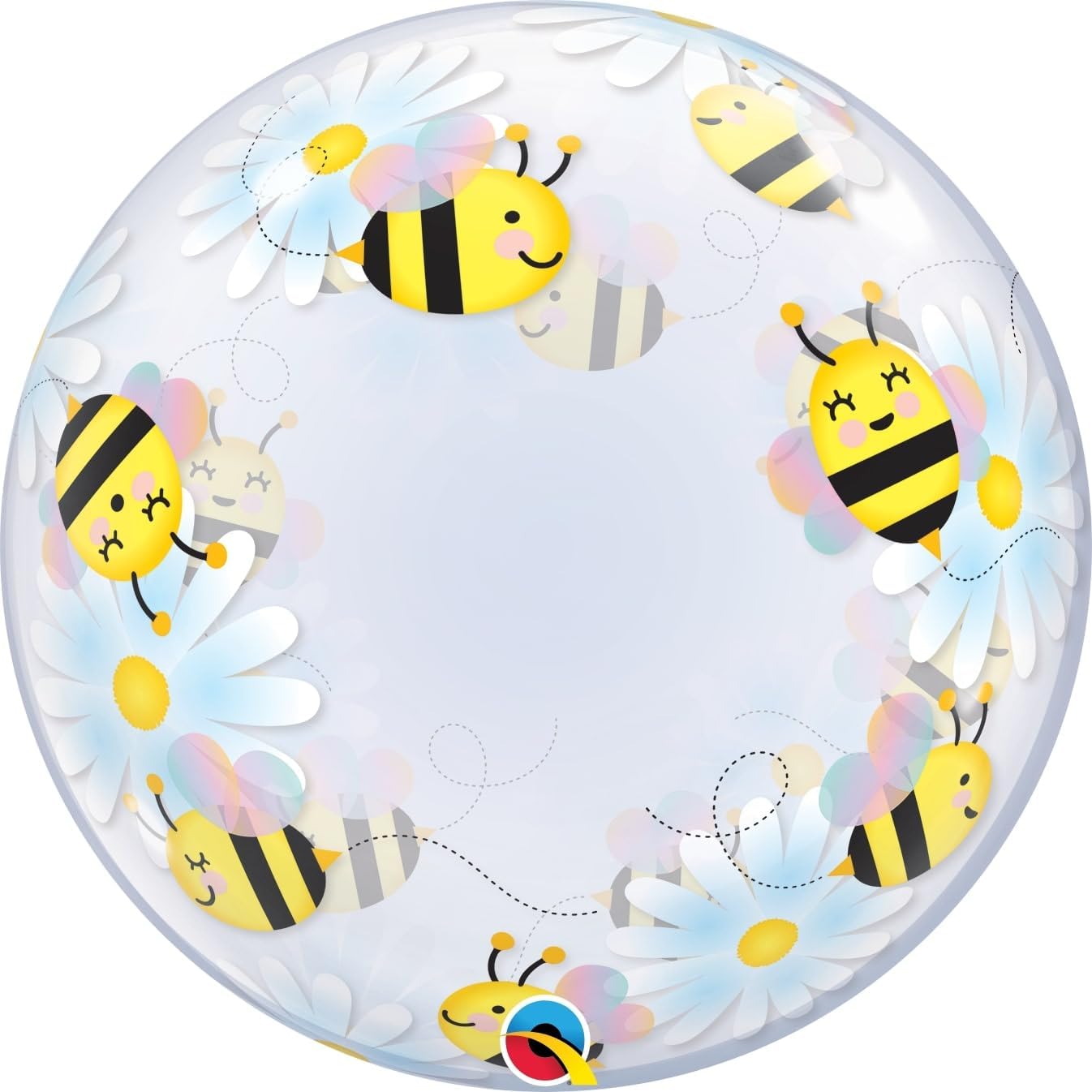 Qualatex Honey Bee Bubble 24 inch Balloon for Party Decoration