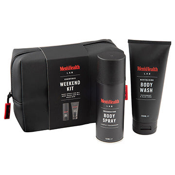 Men's Health Weekend Kit Was Overnight Bag Deodorant Body Spray Body Wash