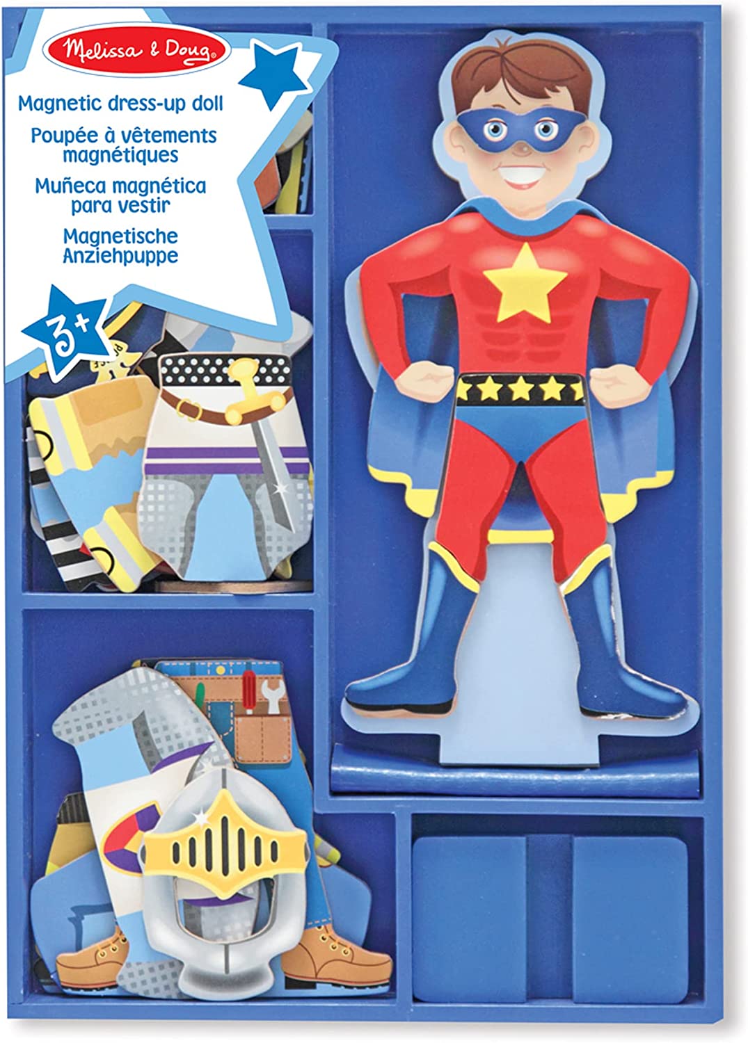 Melissa & Doug Joey Magnetic Wooden Dress-Up Doll Pretend Play Set