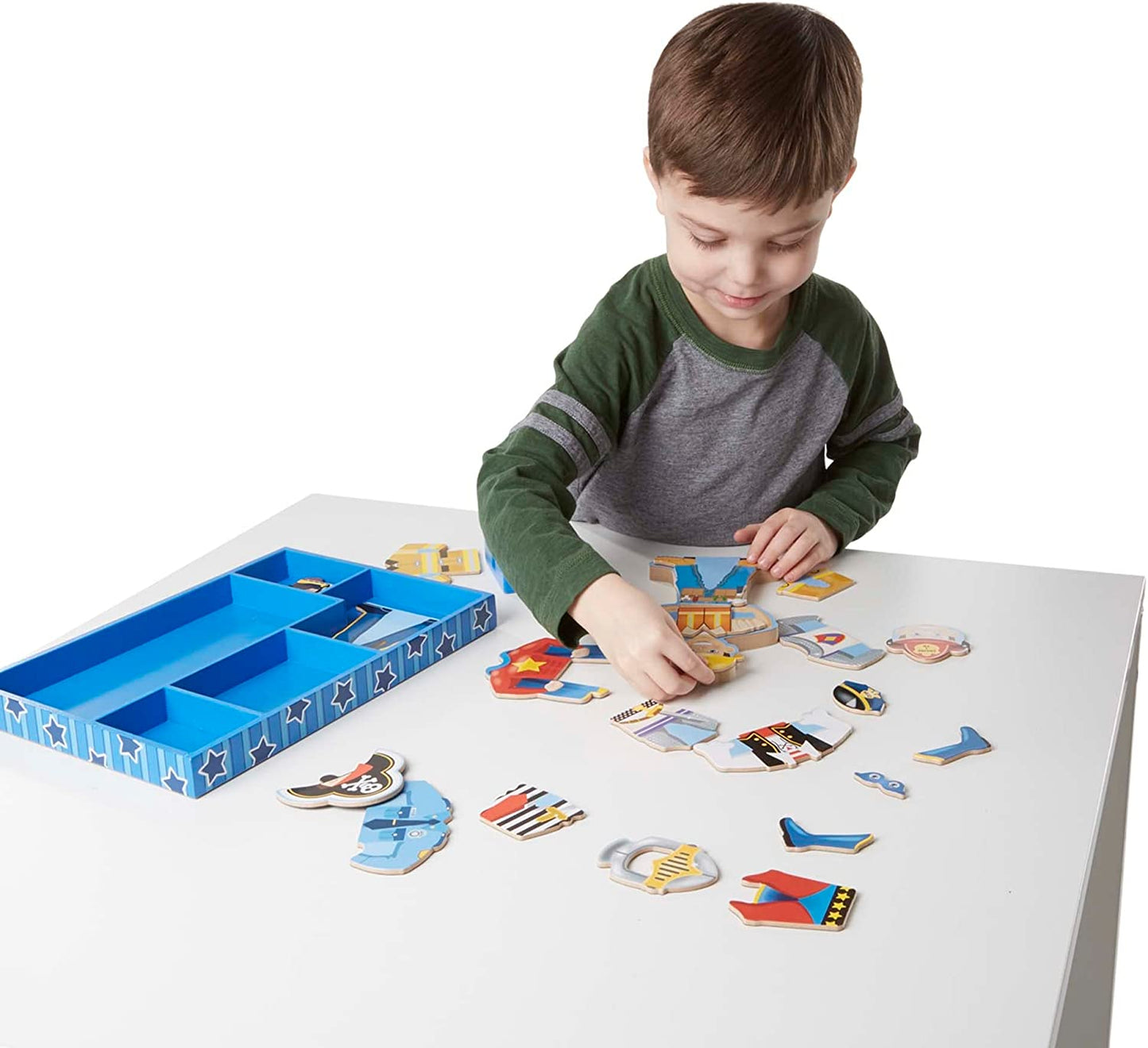 Melissa & Doug Joey Magnetic Wooden Dress-Up Doll Pretend Play Set