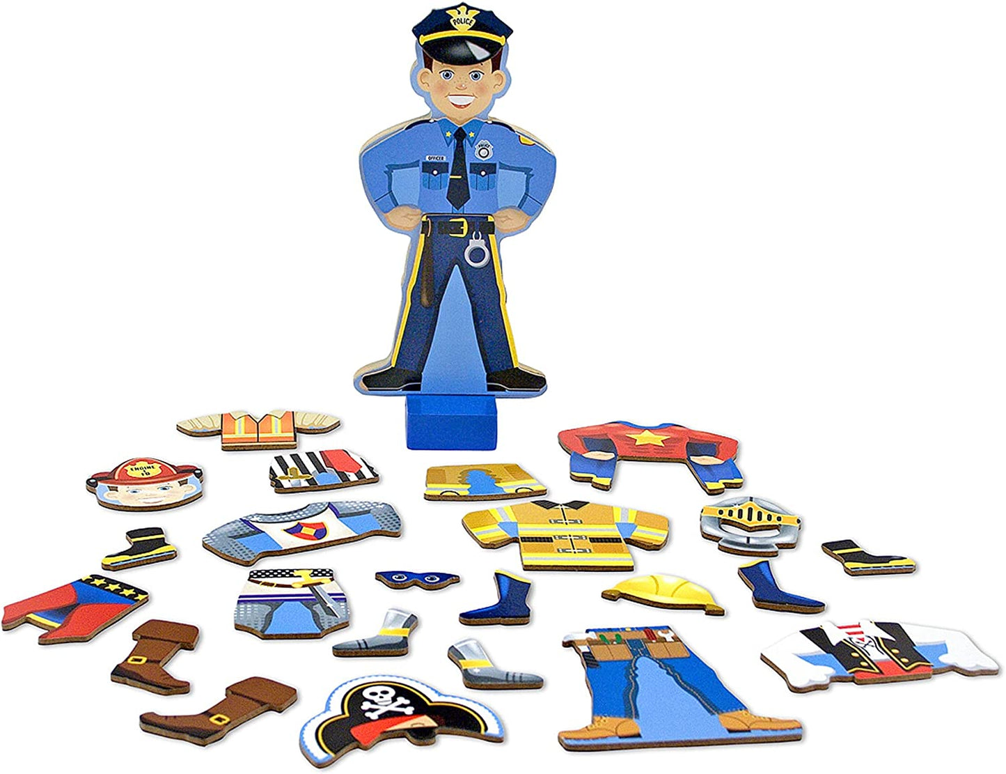 Melissa & Doug Joey Magnetic Wooden Dress-Up Doll Pretend Play Set