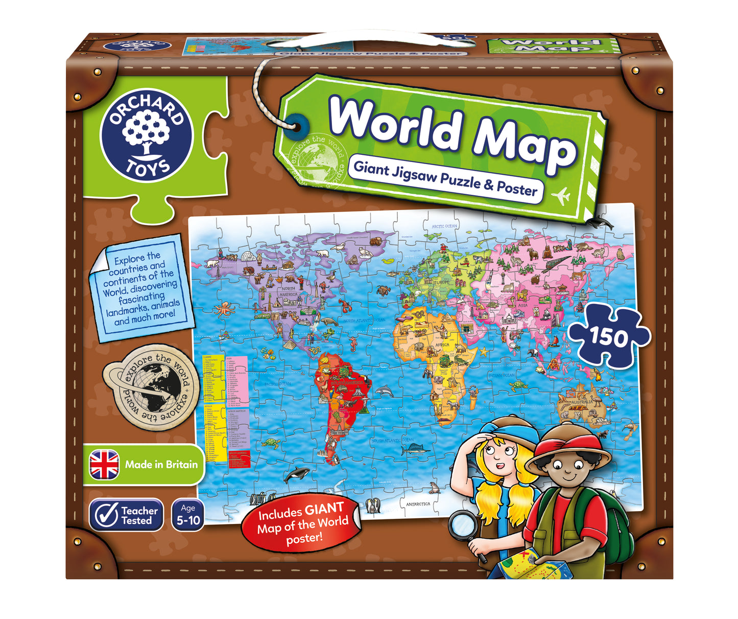 Orchard Toys - The World Map Jigsaw Puzzle