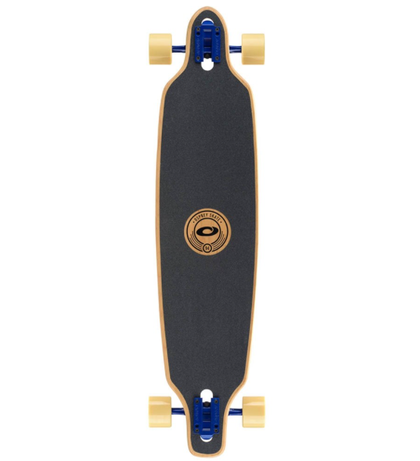 Osprey Twin Tip Longboard 39 inch Canadian Maple Deck, Complete Skateboard For Adults, Kids and Beginners - SLIDE FADE