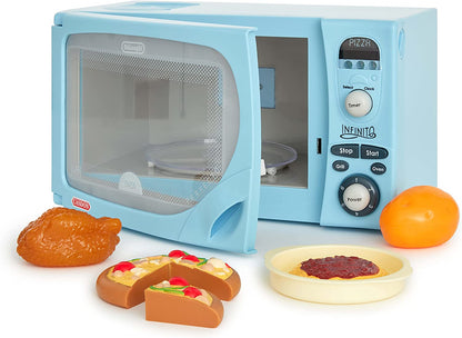 CASDON® DeLonghi Microwave Toy Replica of DeLognhi’s ‘Infinito’ Microwave for Children Aged 3+ Featuring Flashing LED’s, Sounds & More!