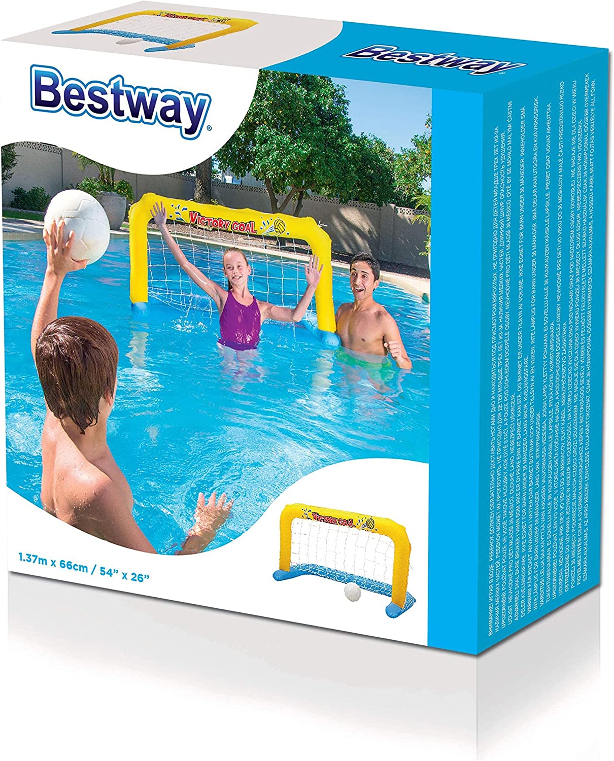 Bestway Waterpolo Frame Inflatable floating doors with ball included 137 x 66 cm
