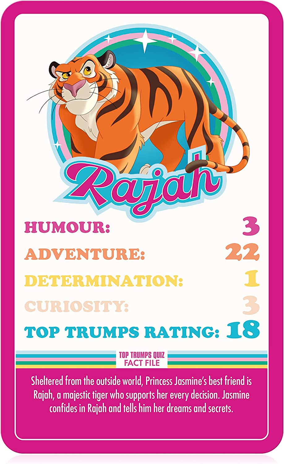 Disney Princess Top Trumps Specials Card English Edition, Play with Cinderella, Jasmine, Belle and Snow White battle your way to victory, Educational game for ages 6 up, Pink