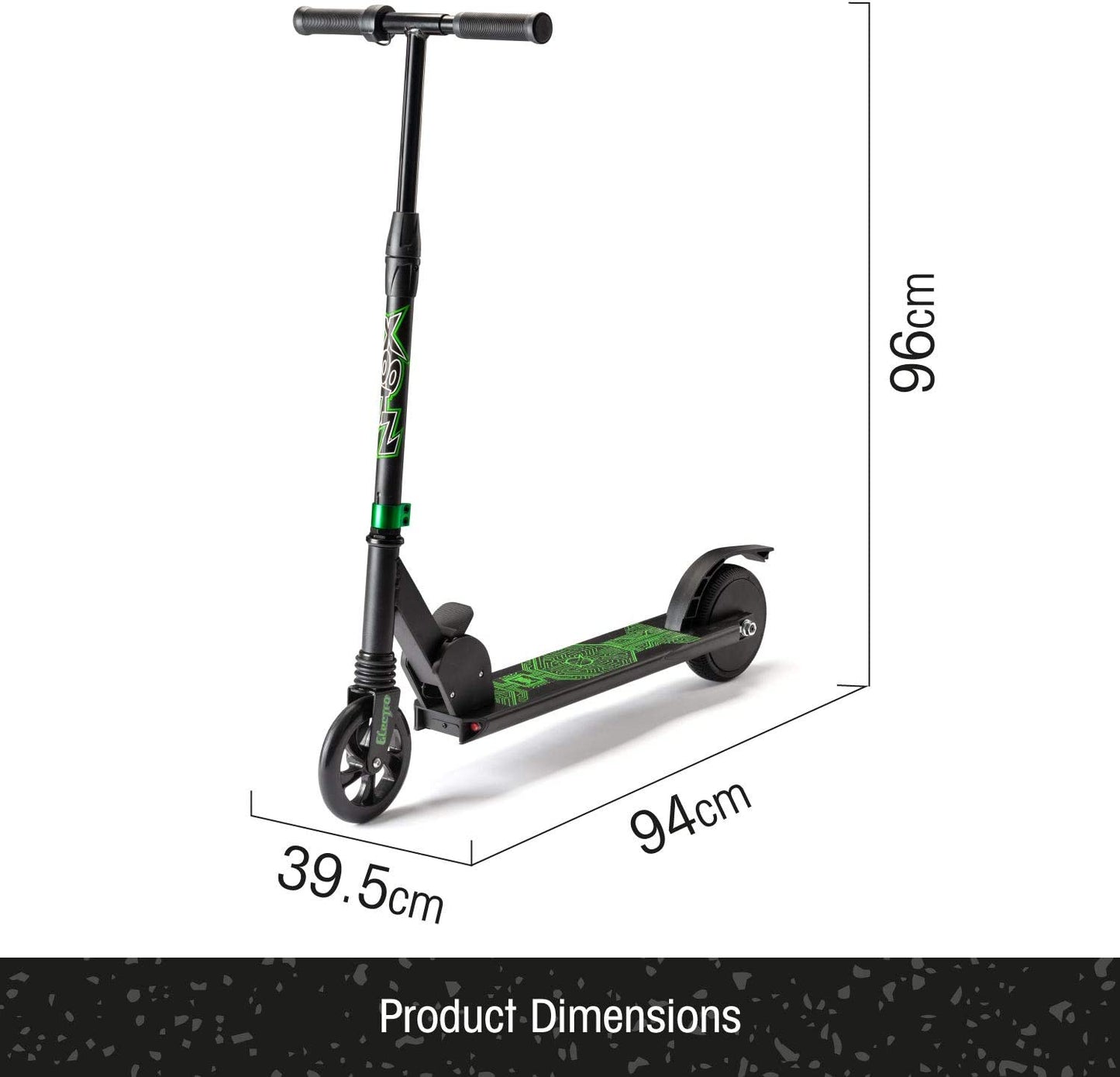 Xootz Folding Electric Scooter for Adults and Kids Portable Lightweight Commuter with 100 kg Max Weight, Electro