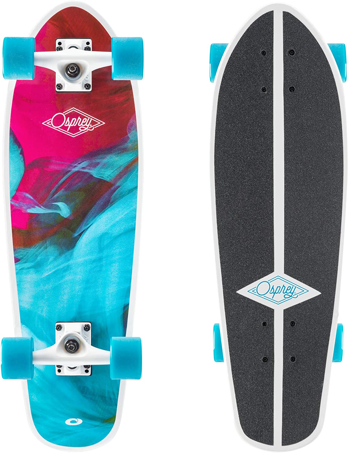 Osprey Cruiser Skateboard Cruiser Board for Beginners Adults and Kids - Emulsion