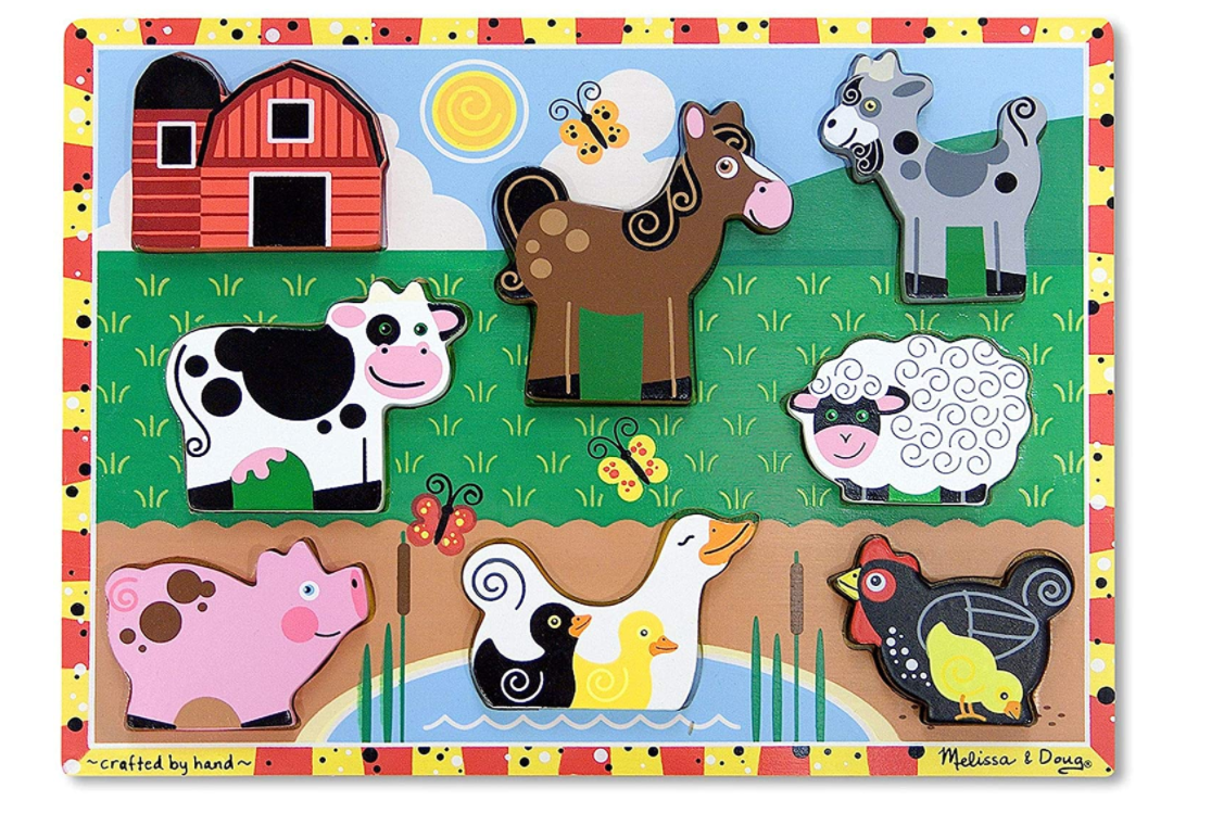 Melissa And Doug Farm Chunky Puzzle