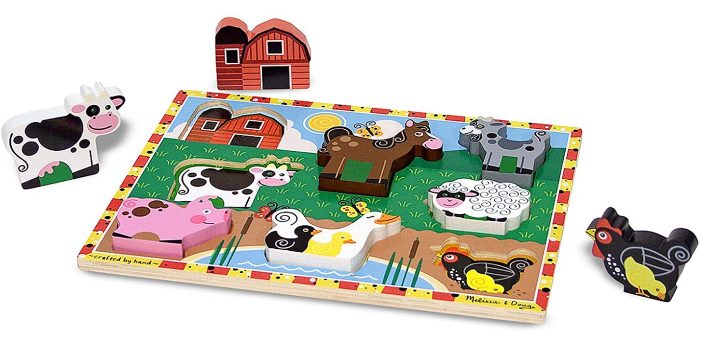 Melissa And Doug Farm Chunky Puzzle