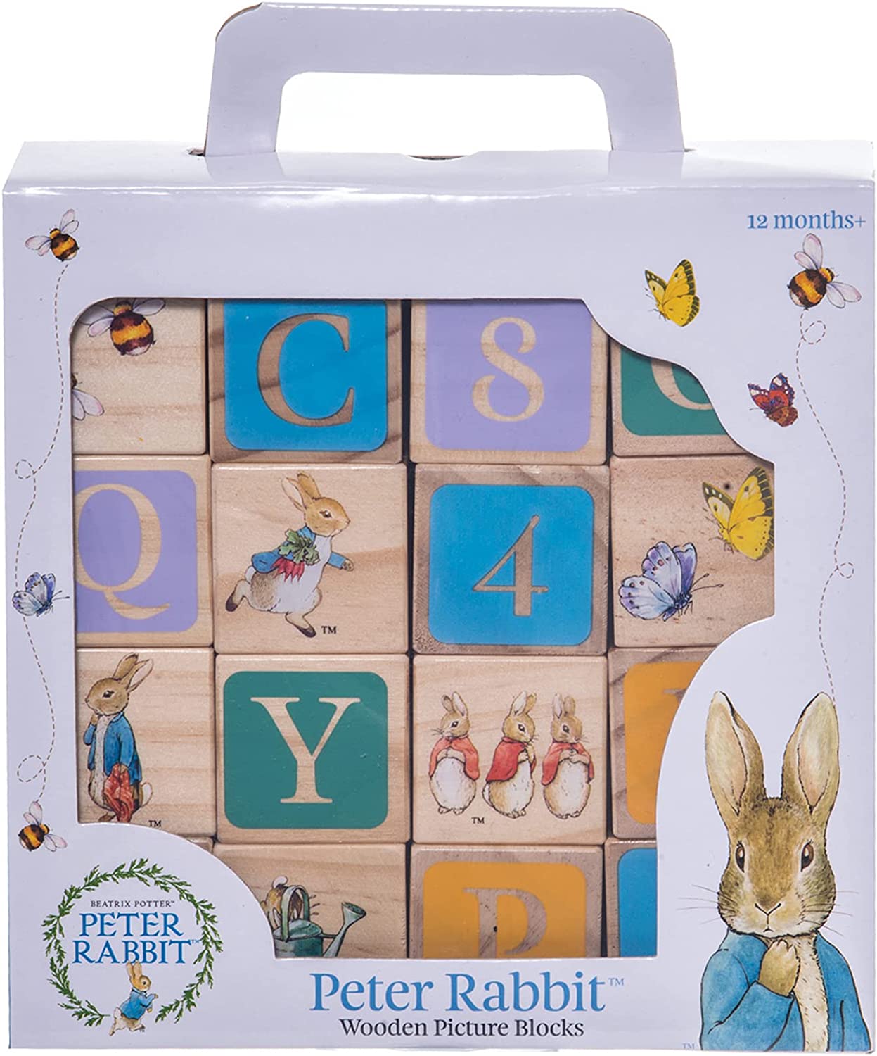 Official Peter Rabbit Wooden Building Blocks - Early Development Activity Toys and Stacking Blocks (LC)
