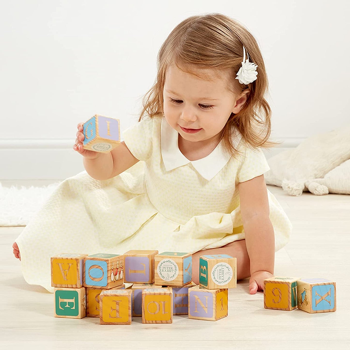 Official Peter Rabbit Wooden Building Blocks - Early Development Activity Toys and Stacking Blocks (LC)