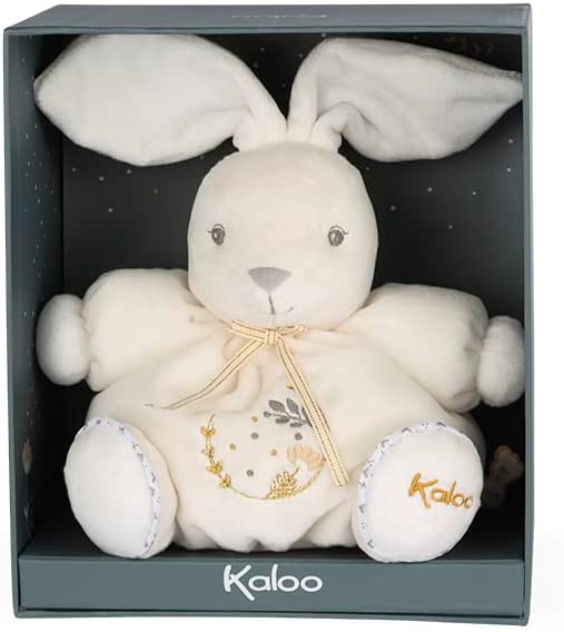 Kaloo - Perle Chubby Musical Rabbit Plush Toy Cream - Small 18cm