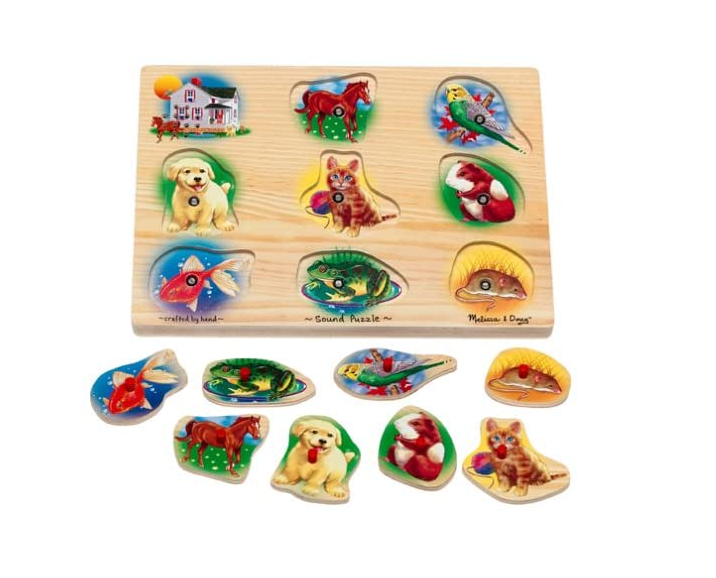 Melissa and doug pets online sound puzzle