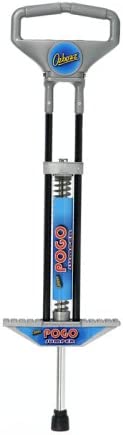 Ozbozz Pogo Stick 100 cm Black / Sliver Spring Powered Jumping Bounce Jump Toy Outdoor Game
