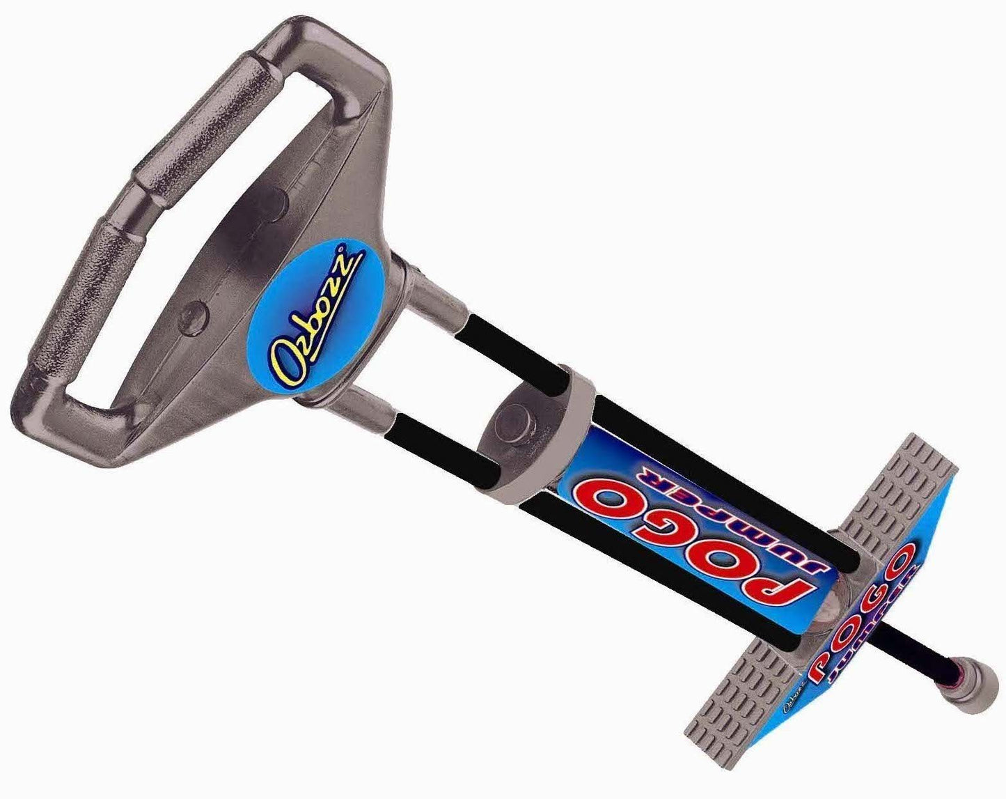 Ozbozz Pogo Stick 100 cm Black / Sliver Spring Powered Jumping Bounce Jump Toy Outdoor Game