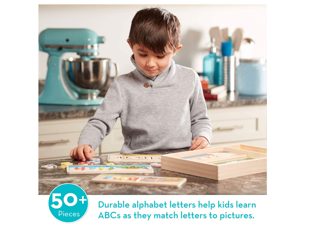 Melissa & Doug See & Spell Motor Skills Problem Solving Self-Correcting Numbers
