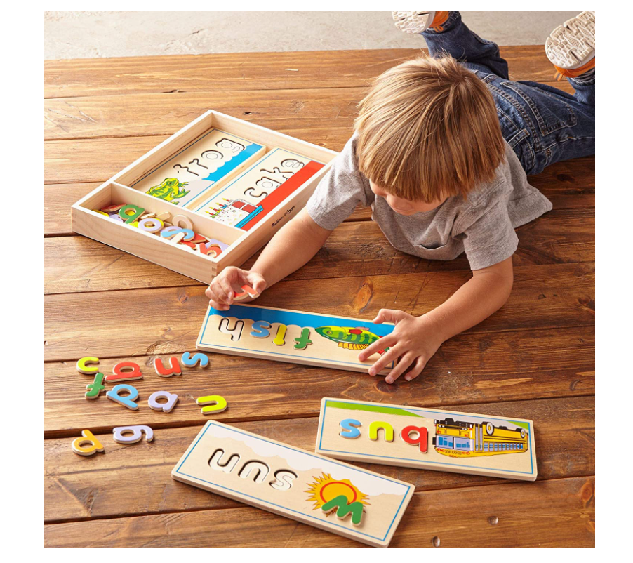 Melissa & Doug See & Spell Motor Skills Problem Solving Self-Correcting Numbers