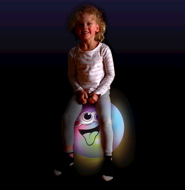 Flashing Space Hopper (Foot Pump Included)