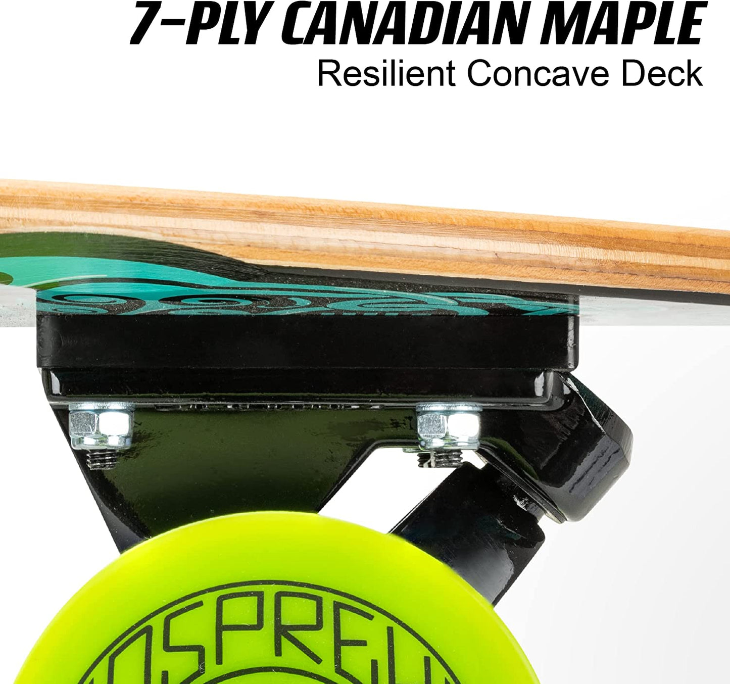 Osprey Pintail Longboard Complete 40" Skateboards Kids / Adult Skateboard - Spectrum