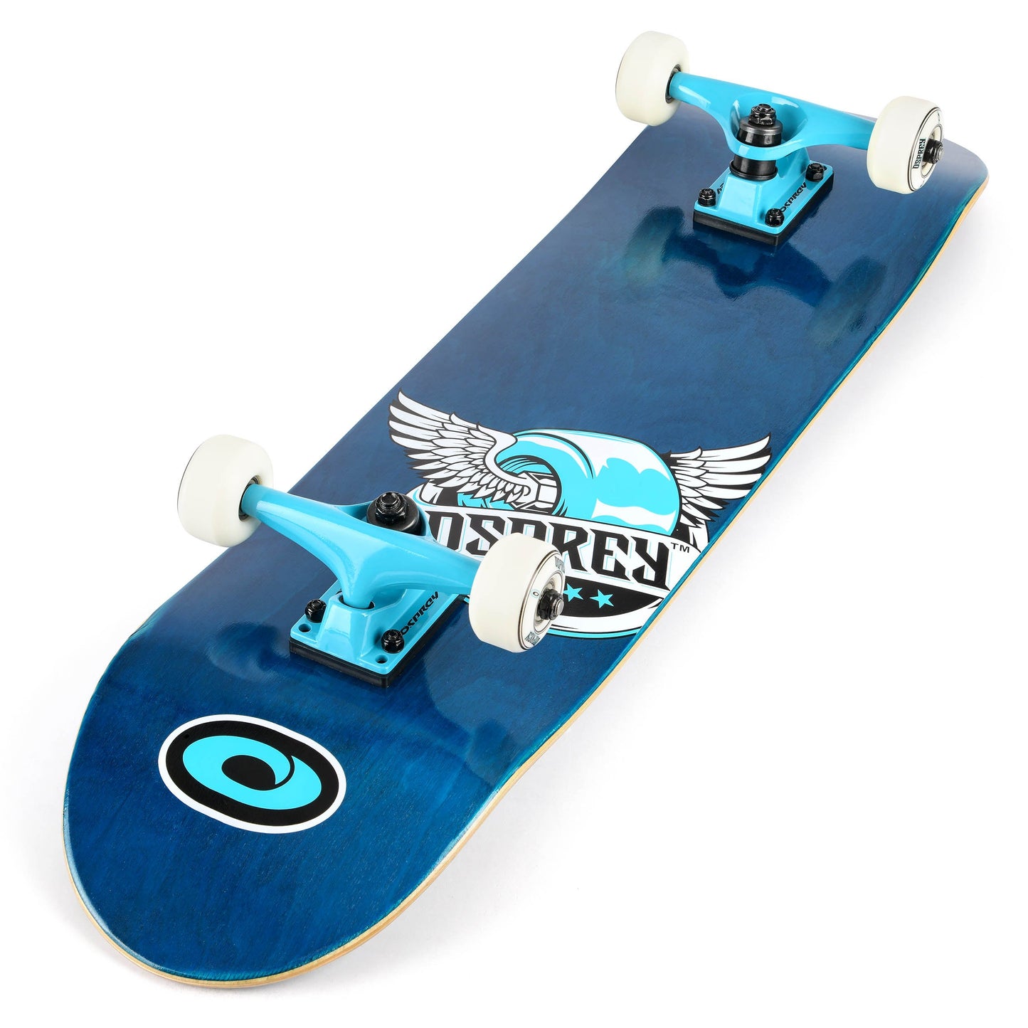 OSPREY® - Blocks - 31" Double Kick Skateboard Beginners 9 Ply Maple Deck DoubleKick Adults / Kids