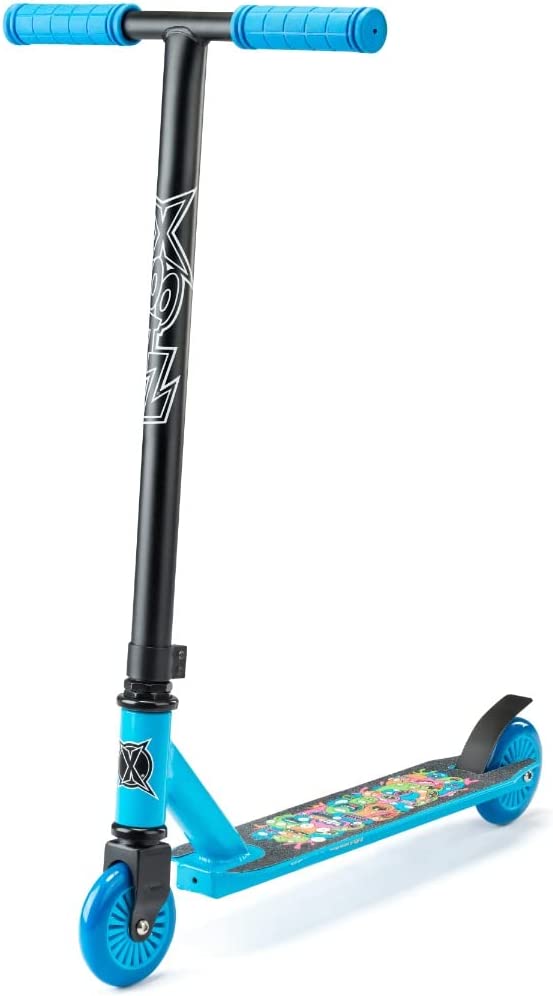 Xootz Kids Scooter Boys and Girls Kick Scooter Entry Level Children’s Beginner T-Bar Stunt Scooter Stylish Grip Tape Deck Ages 5 +