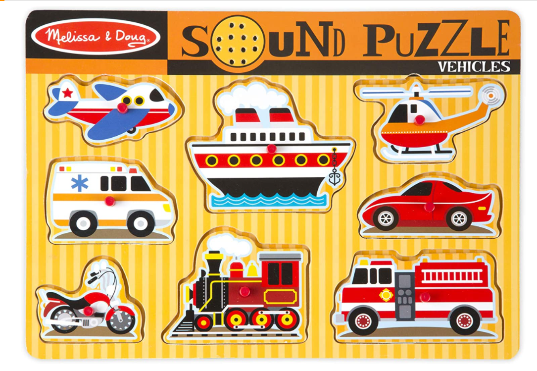 Melissa And Doug Vehicles Sound Puzzle