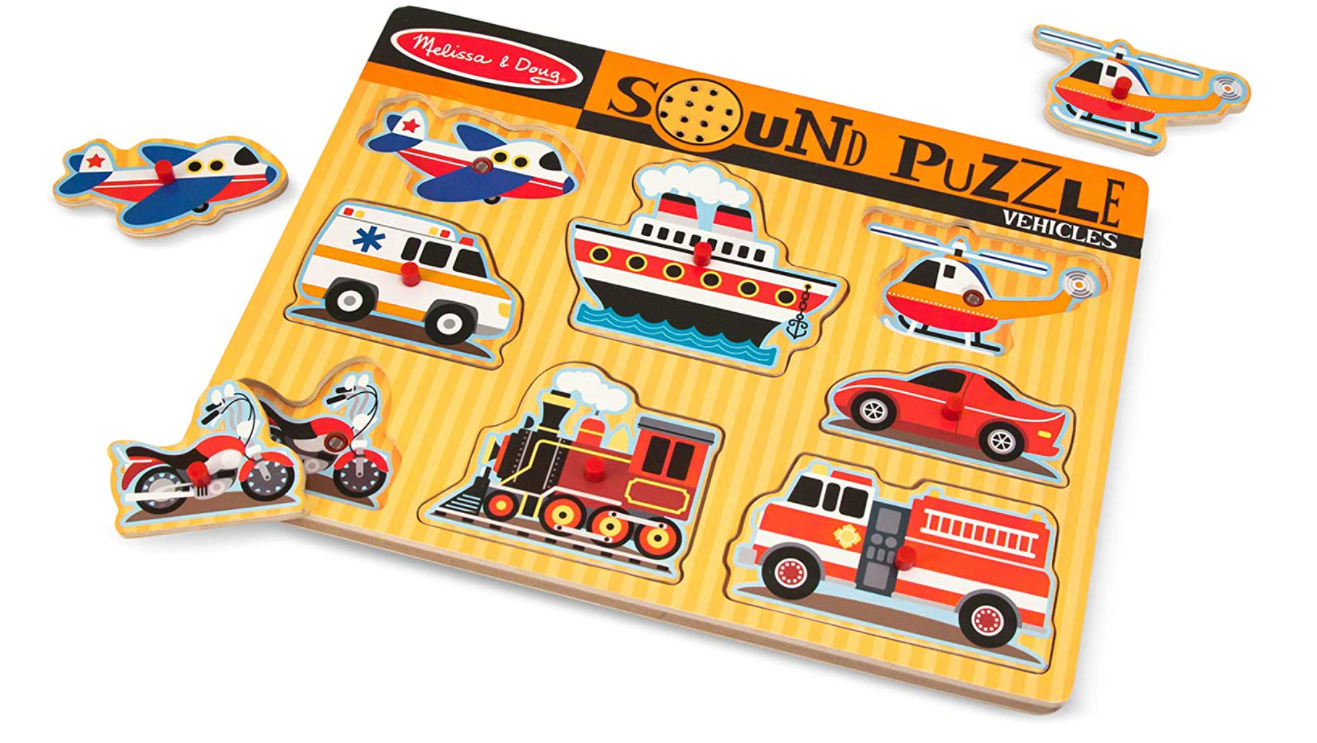 Melissa And Doug Vehicles Sound Puzzle