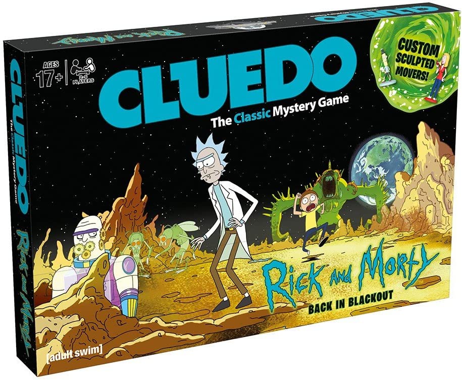Winning Moves Rick and Morty Cluedo Mystery Board Game - real detective gift