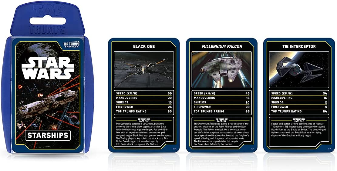 Star Wars Starships Top Trumps Card Game