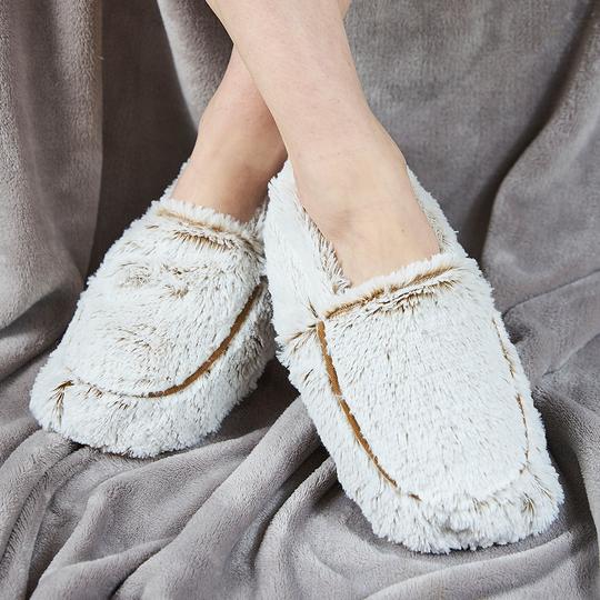 Warmies® Marshmallow Beige Slippers - Rich Kids Playground