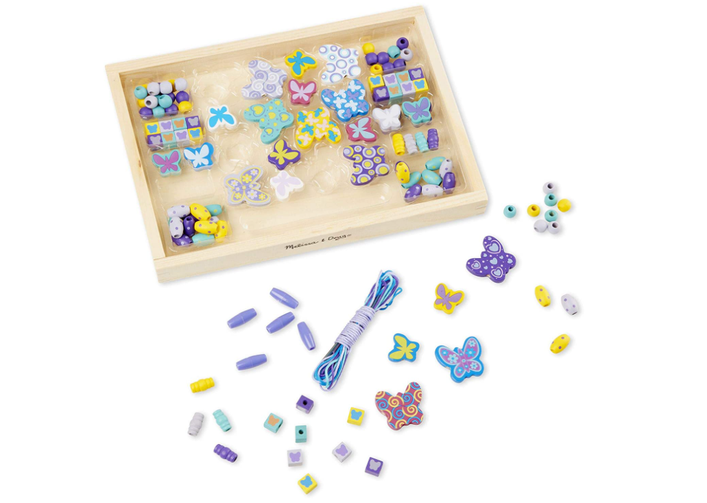 Melissa And Doug Wooden Butterfly Beads