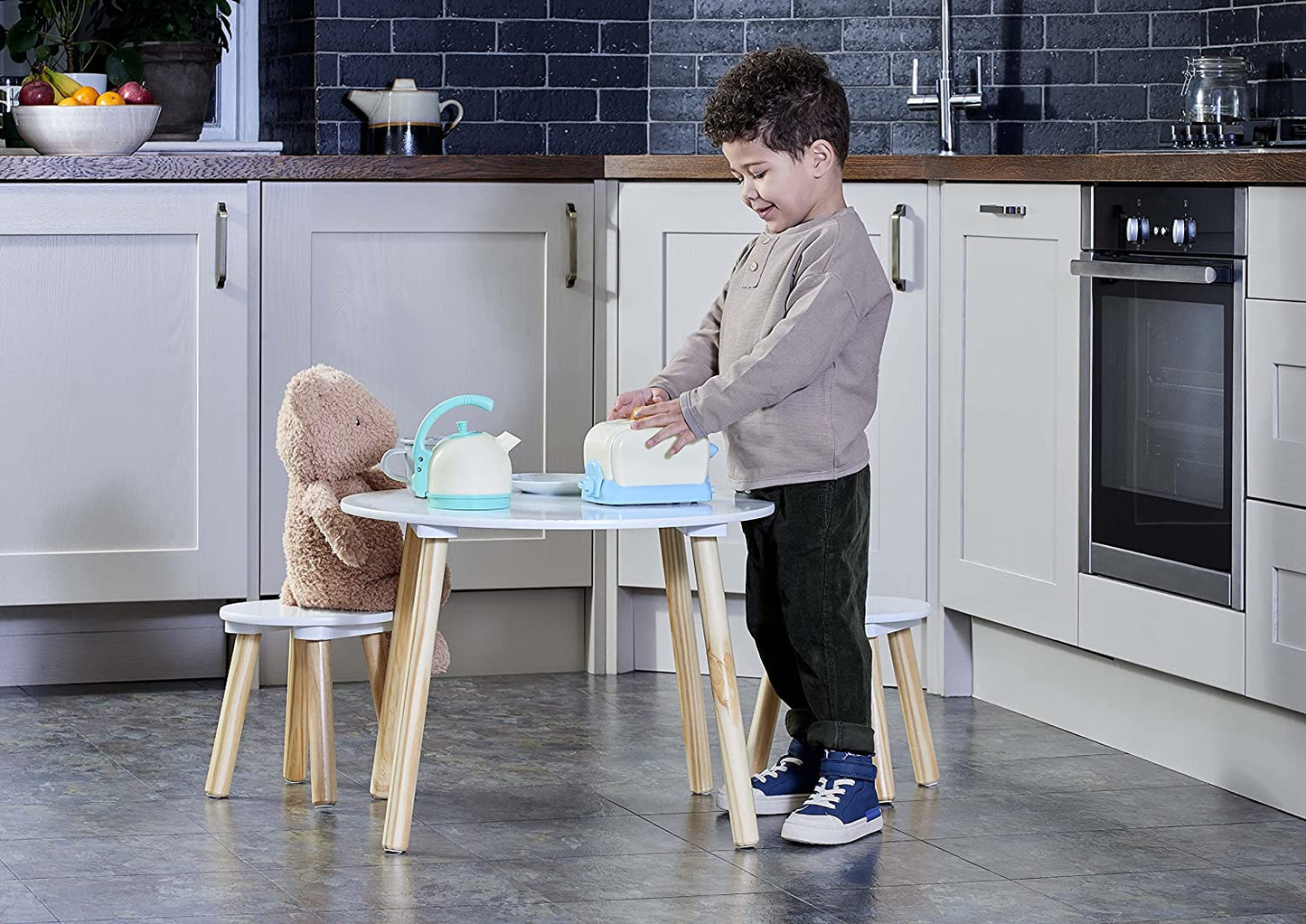 Breakfast Set Realistic Toy Kettle and Toaster Set Pretend Play