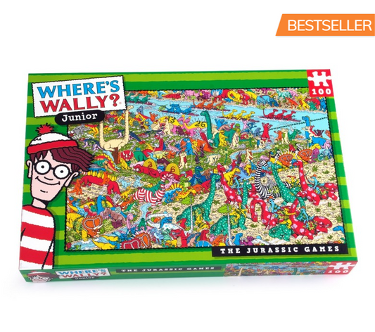 Where's Wally Kids Jr The Jurassic Games - 100 Pcs