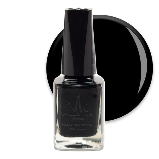 Black  – Vivien Kondor Henna Halal Nail Polish