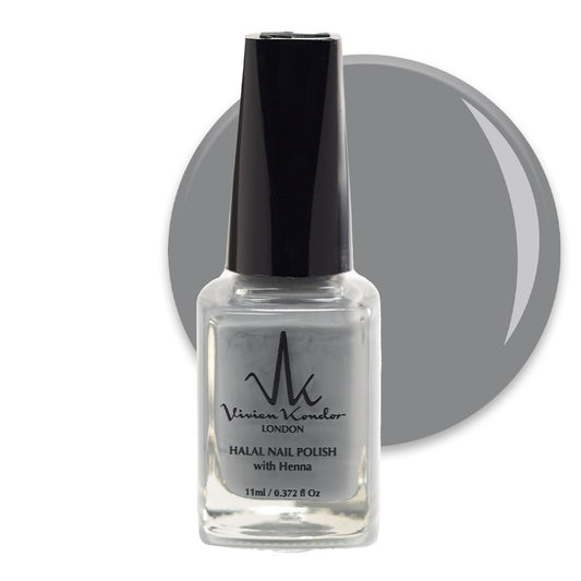 Gentle Grey – Vivien Kondor Henna Halal Nail Polish