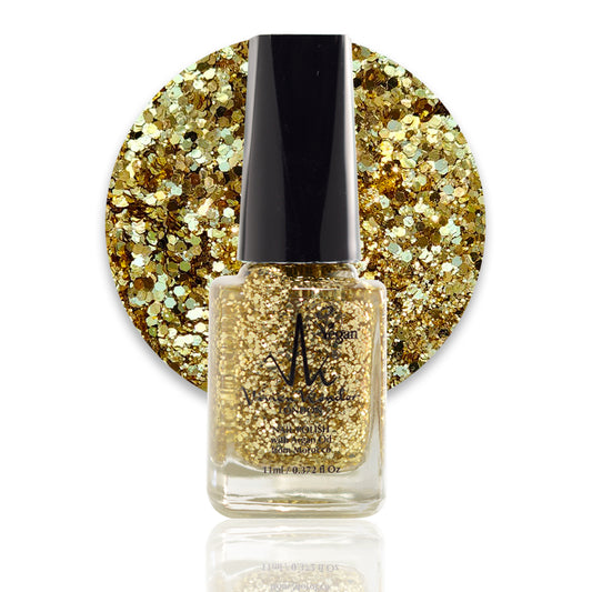 Gold Glitter – Vivien Kondor Argan Care Nail Polish