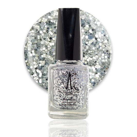 Silver Glitter – Vivien Kondor Argan Care Nail Polish