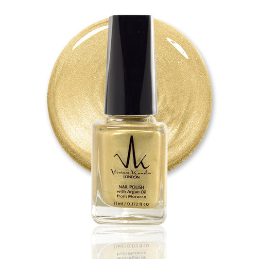 Metallic Gold – Vivien Kondor Argan Care Nail Polish