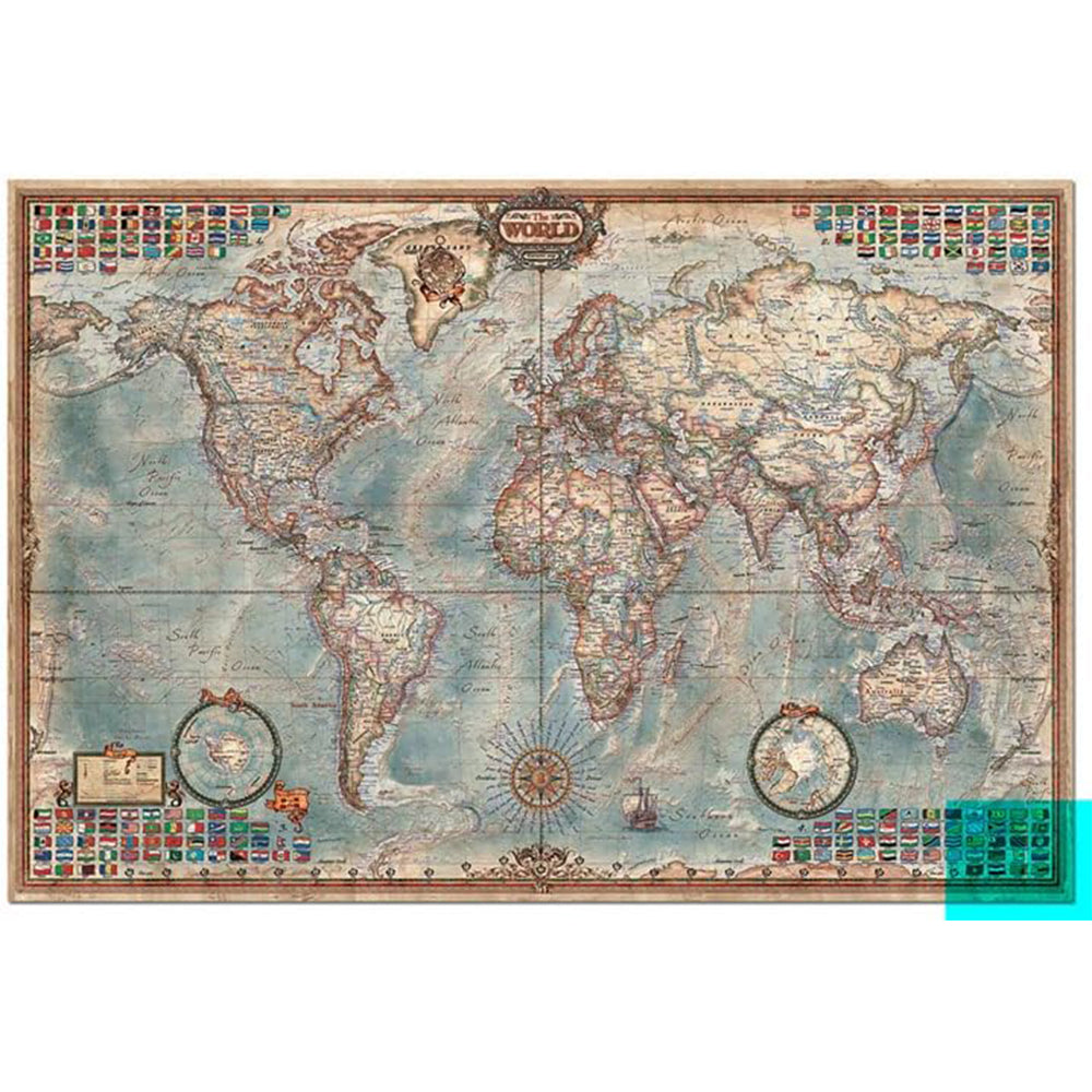 Historic World Map 4000